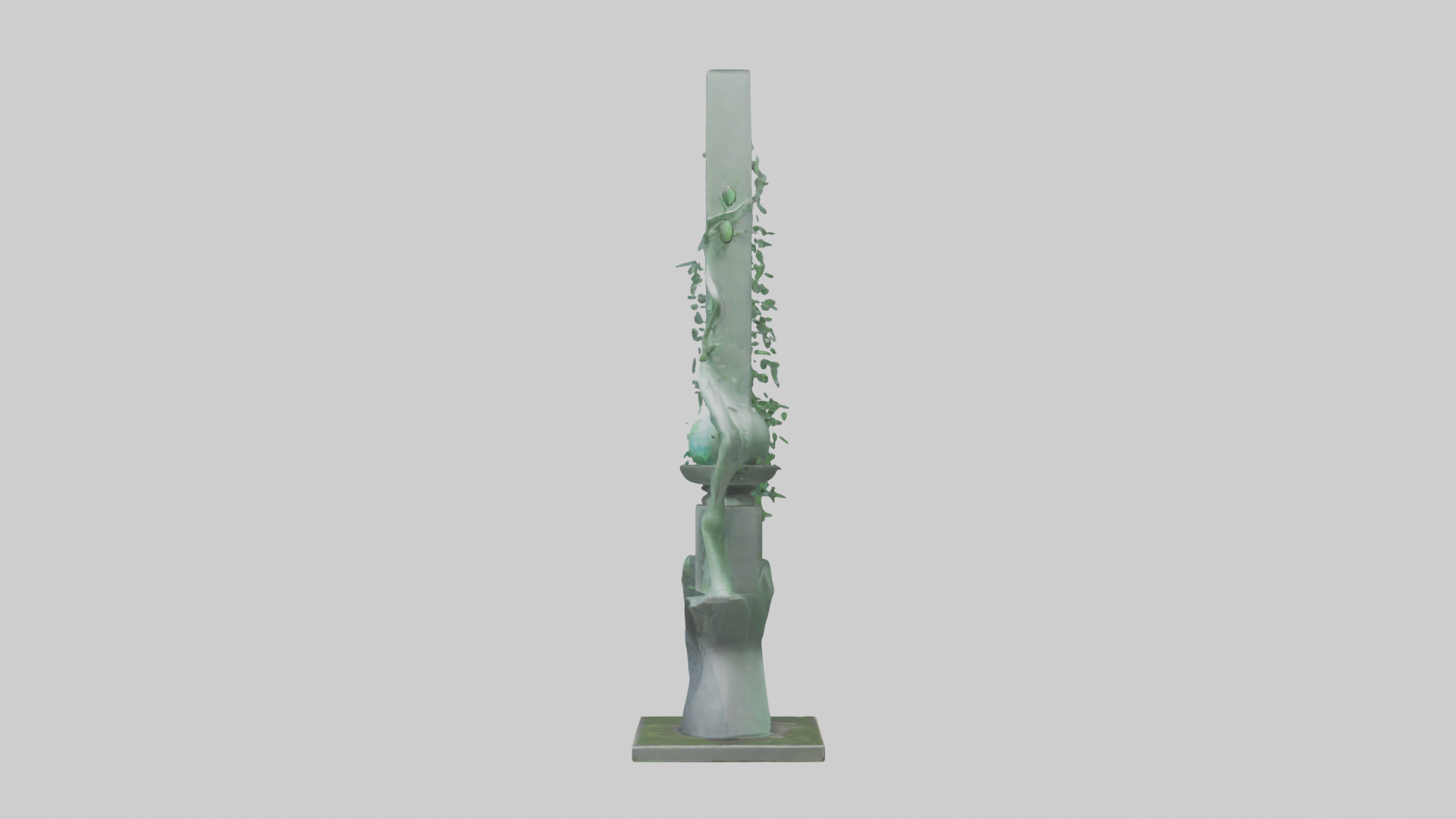Ecological Action Monument Statue model 3D model_12