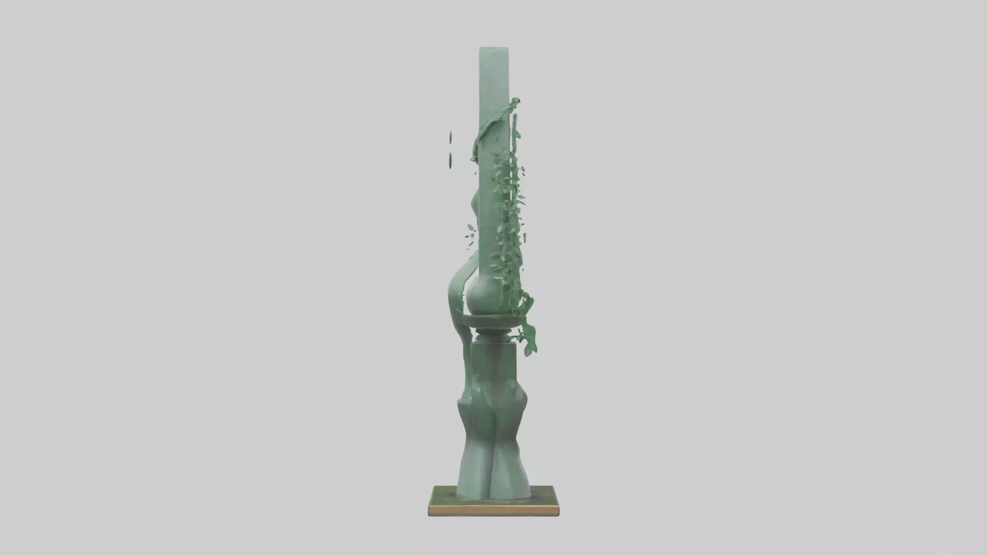 Ecological Action Monument Statue model 3D model_0