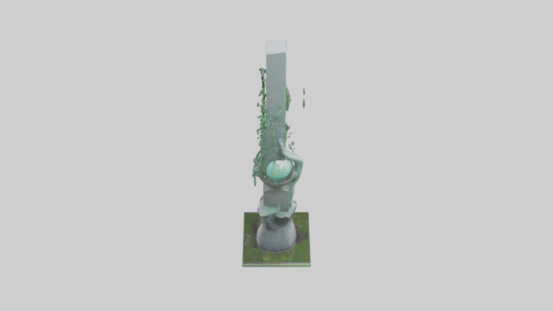 Ecological Action Monument Statue model 3D model_16