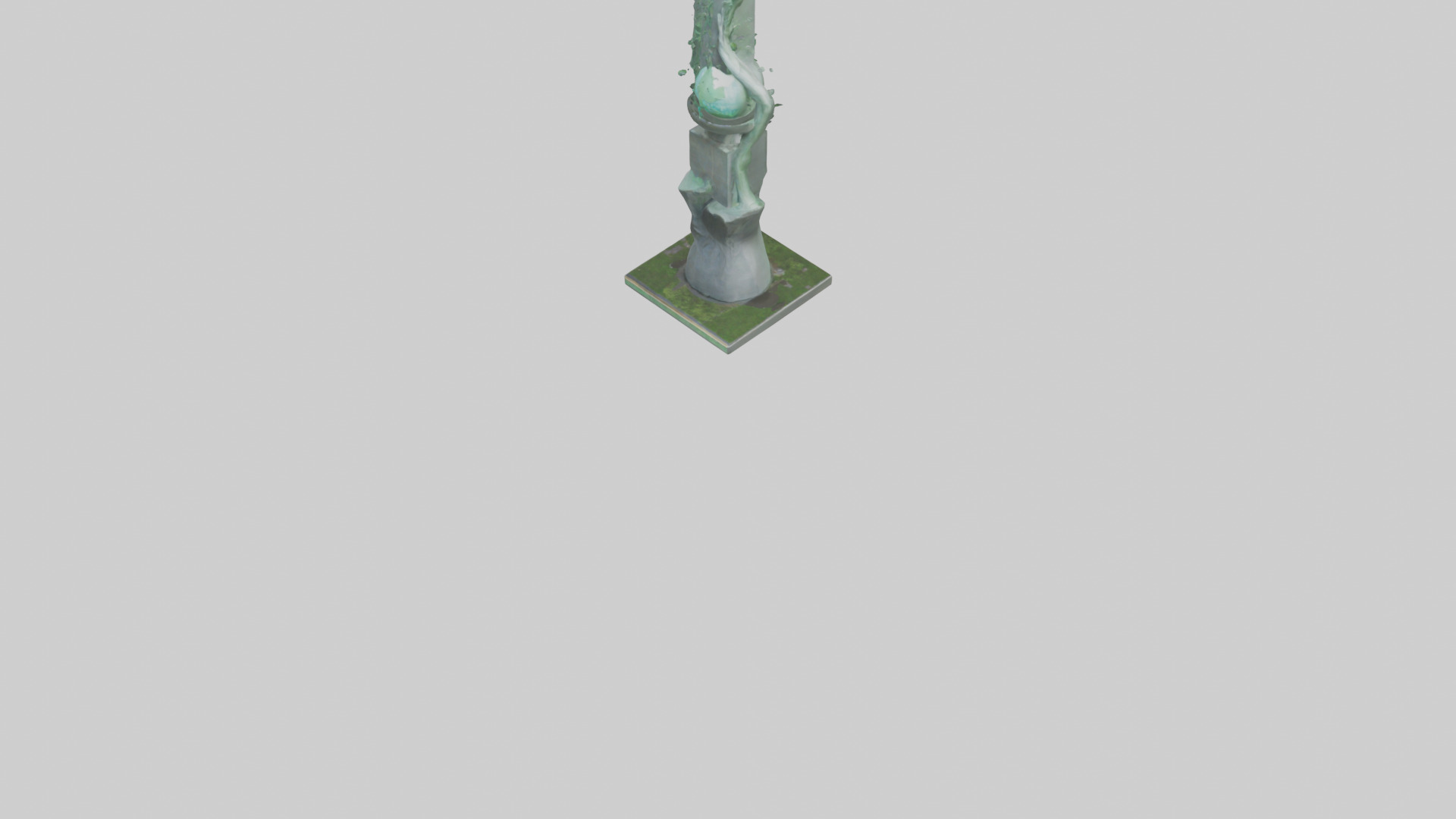 Ecological Action Monument Statue model 3D model_5