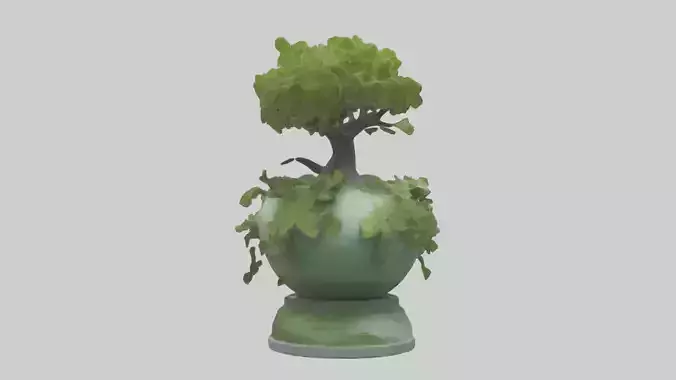 Ecological Rebirth Statue model