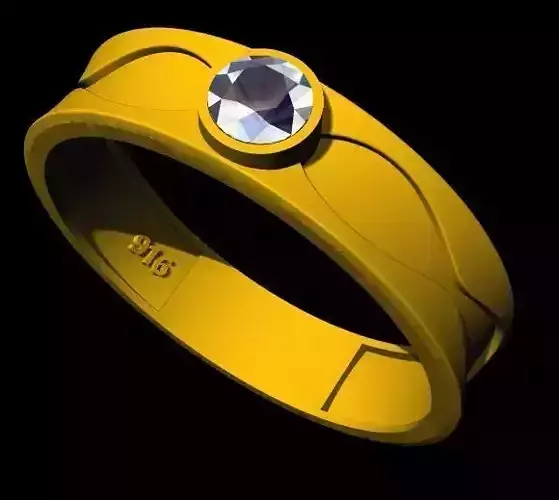 Solitaire Ring 3dm file