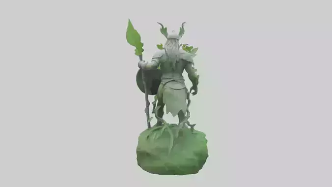 Ecological Warrior Statue model