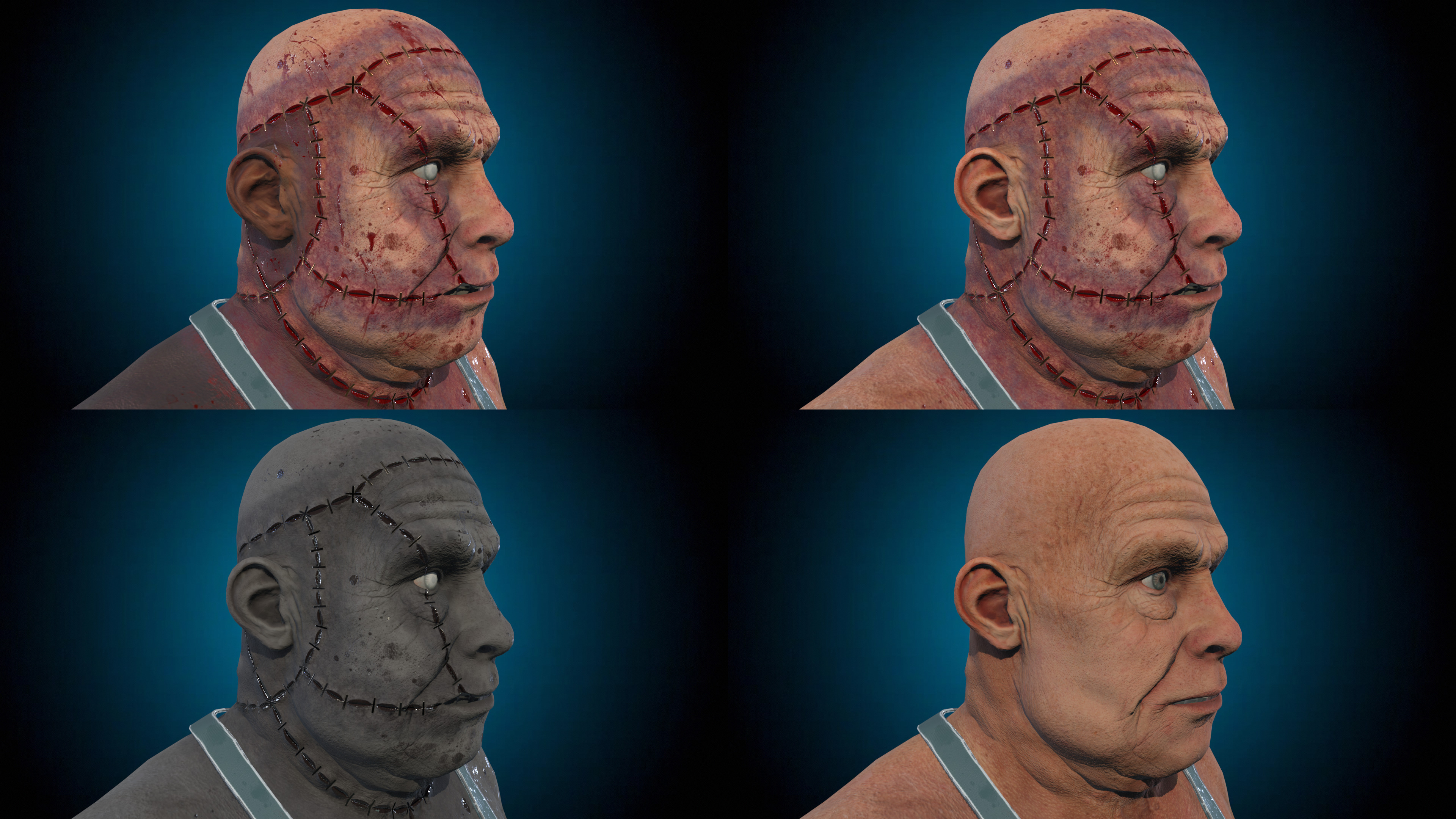 Brutal Butcher Low-poly 3D model_3