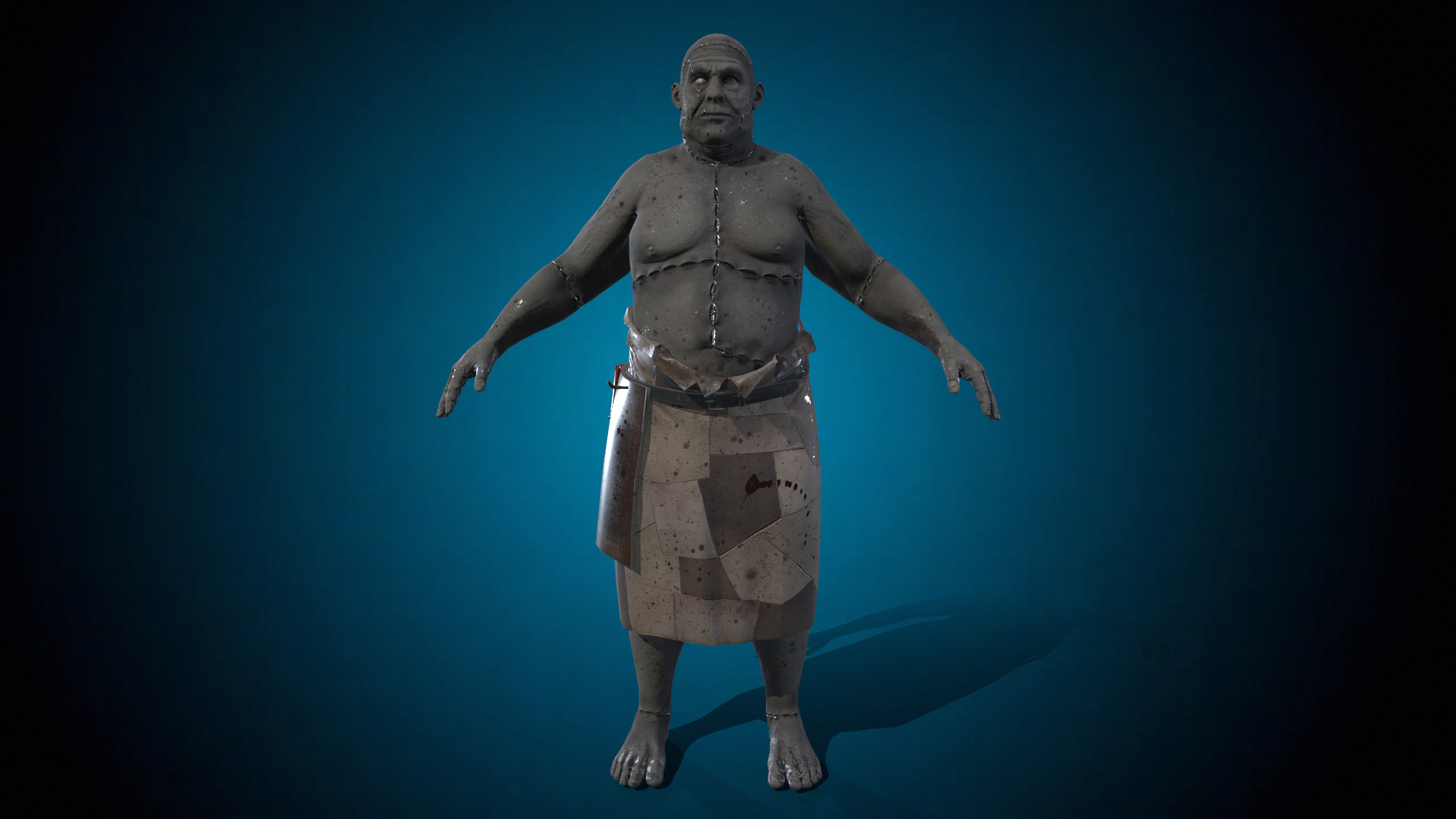 Brutal Butcher Low-poly 3D model_10