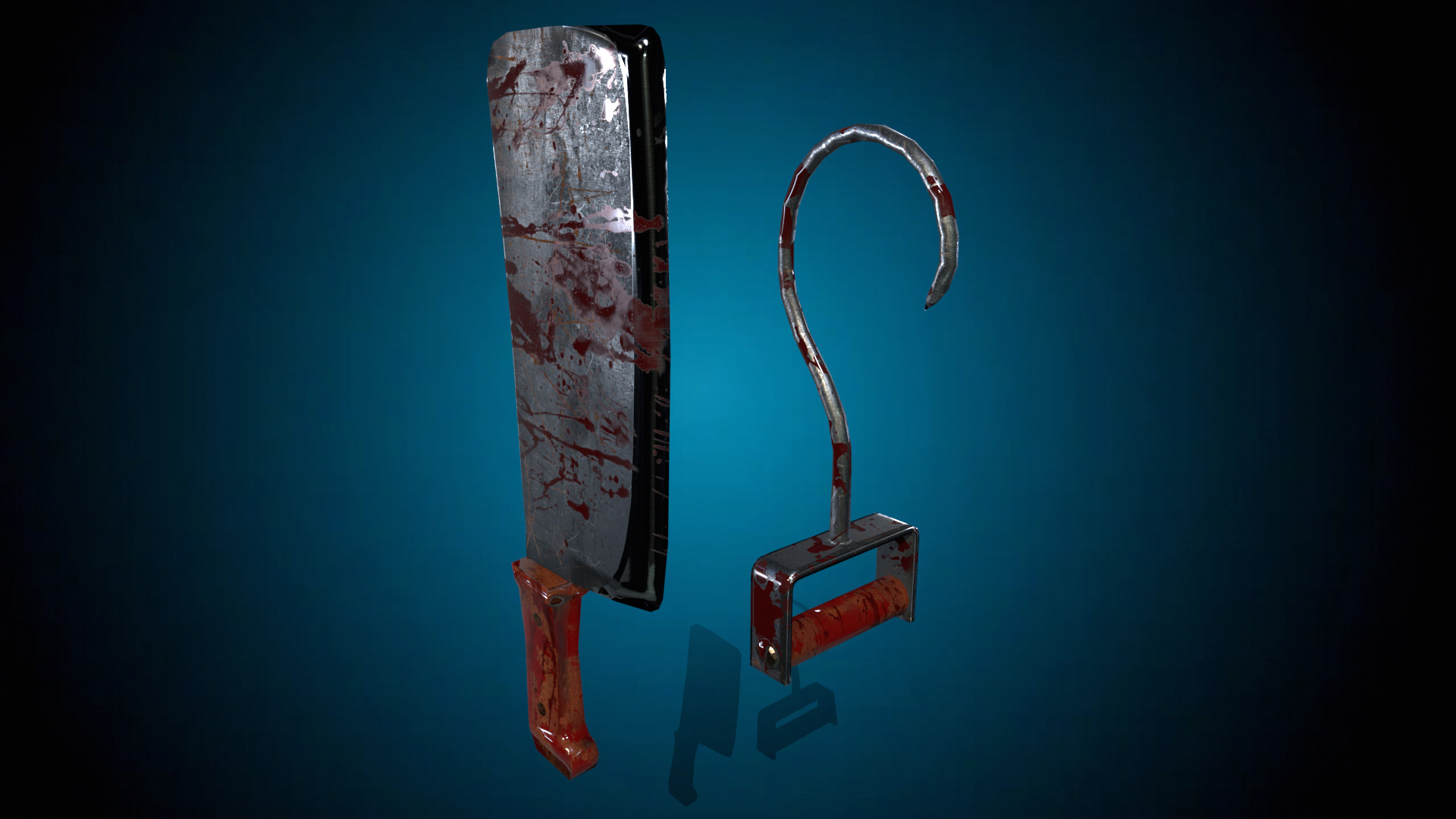 Brutal Butcher Low-poly 3D model_22