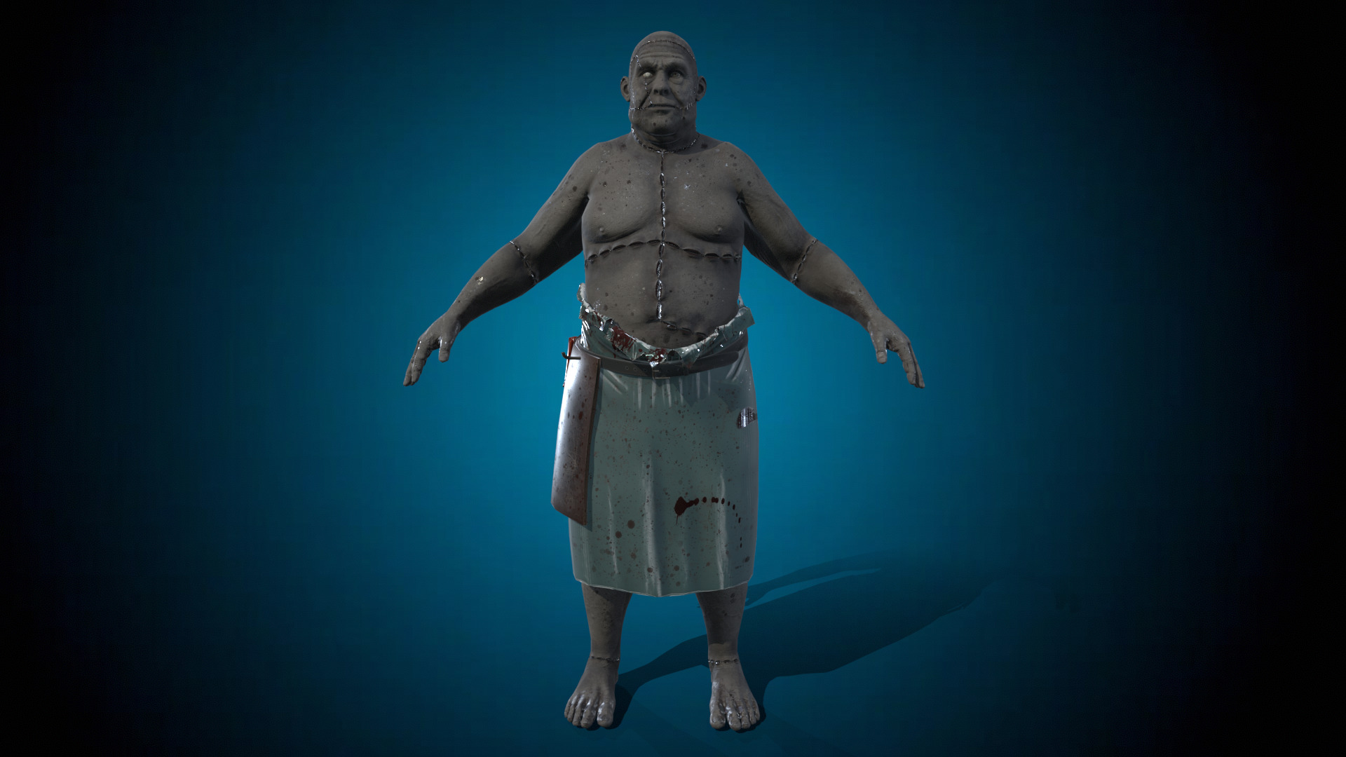 Brutal Butcher Low-poly 3D model_12