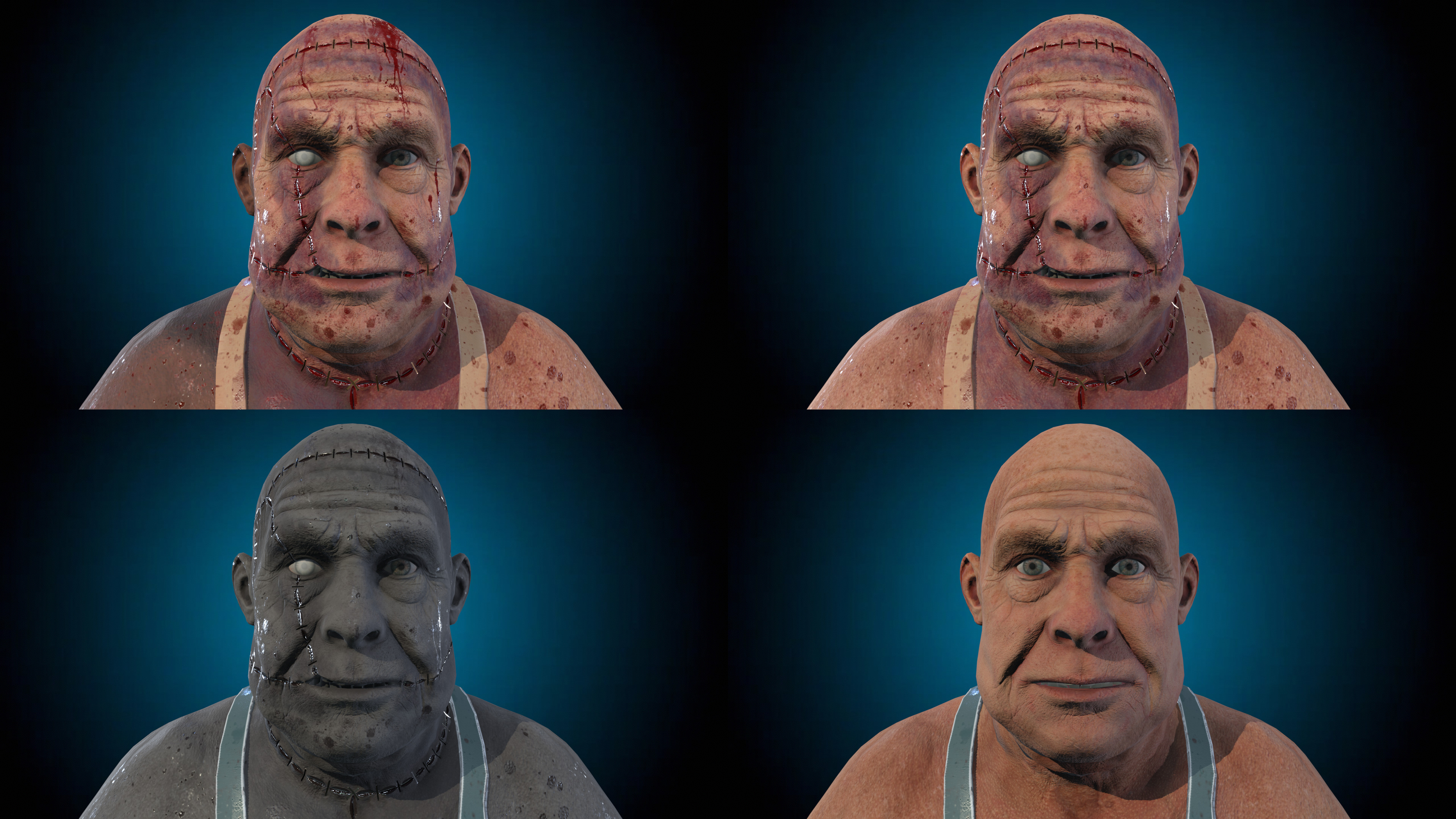 Brutal Butcher Low-poly 3D model_2