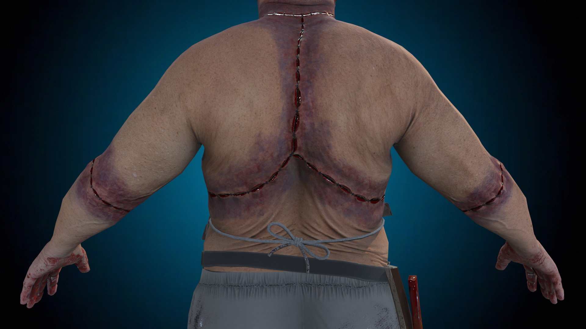 Brutal Butcher Low-poly 3D model_18