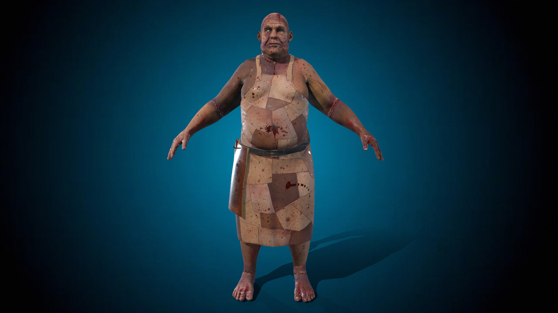 Brutal Butcher Low-poly 3D model_5