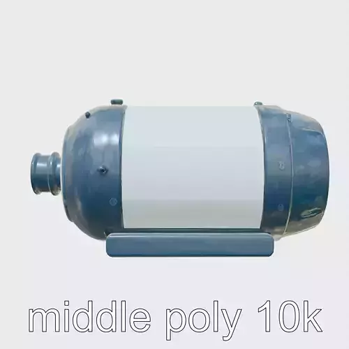 Black Cryogenic Capsule with Frosted Glass