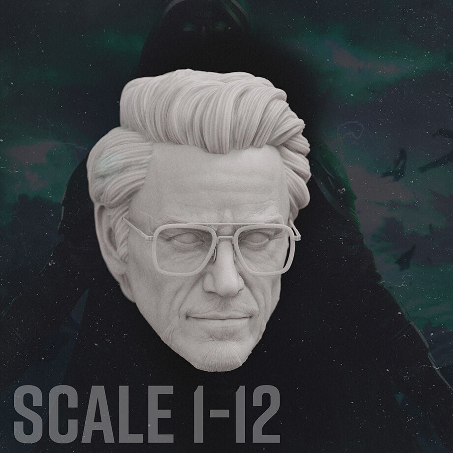 Doctor Doom - 1-4 scale STL Bust 3D print model_4