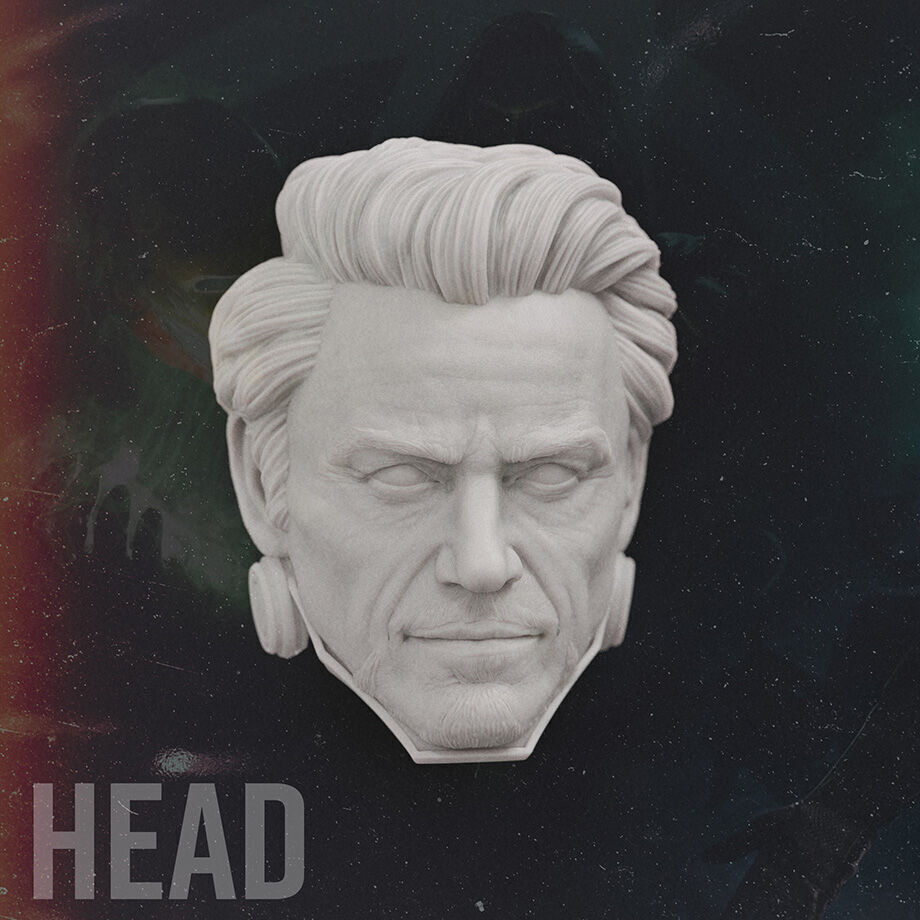 Doctor Doom - 1-4 scale STL Bust 3D print model_3