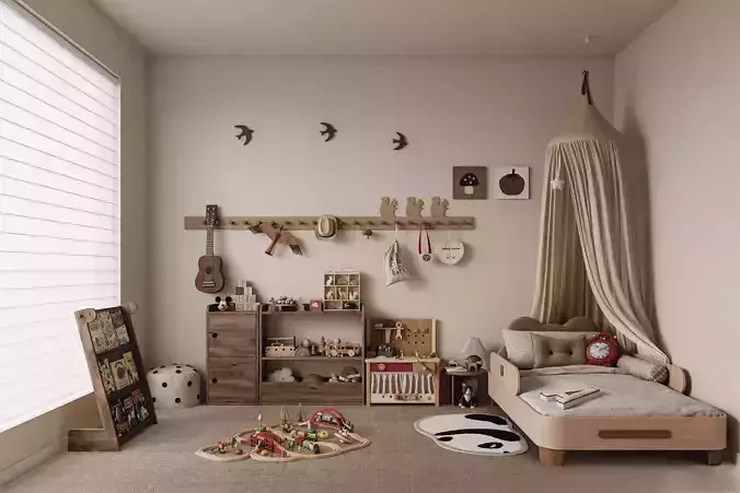 Bedroom interior scenes