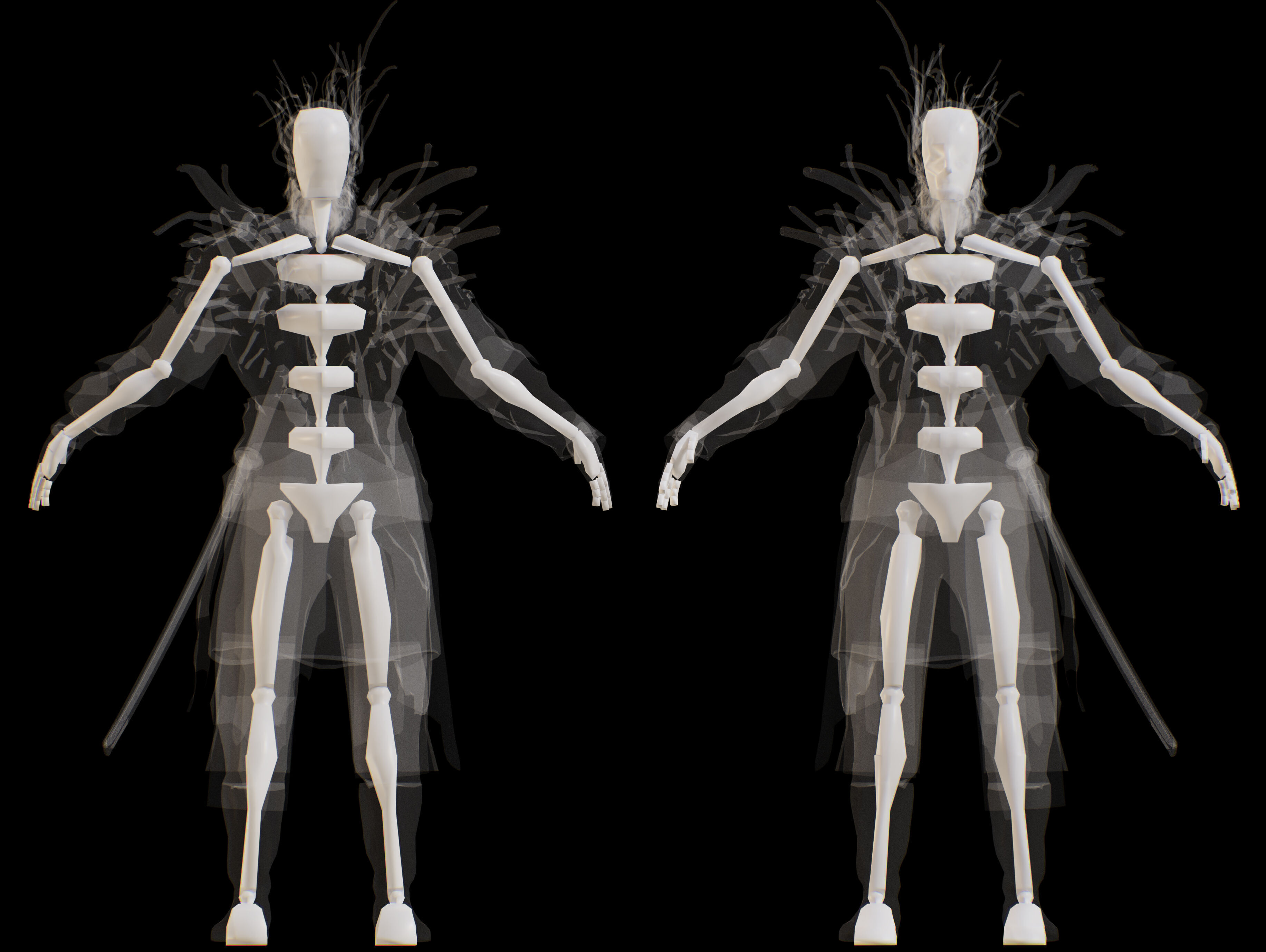 Hollow Man from the Gorge Low-poly 3D model_9