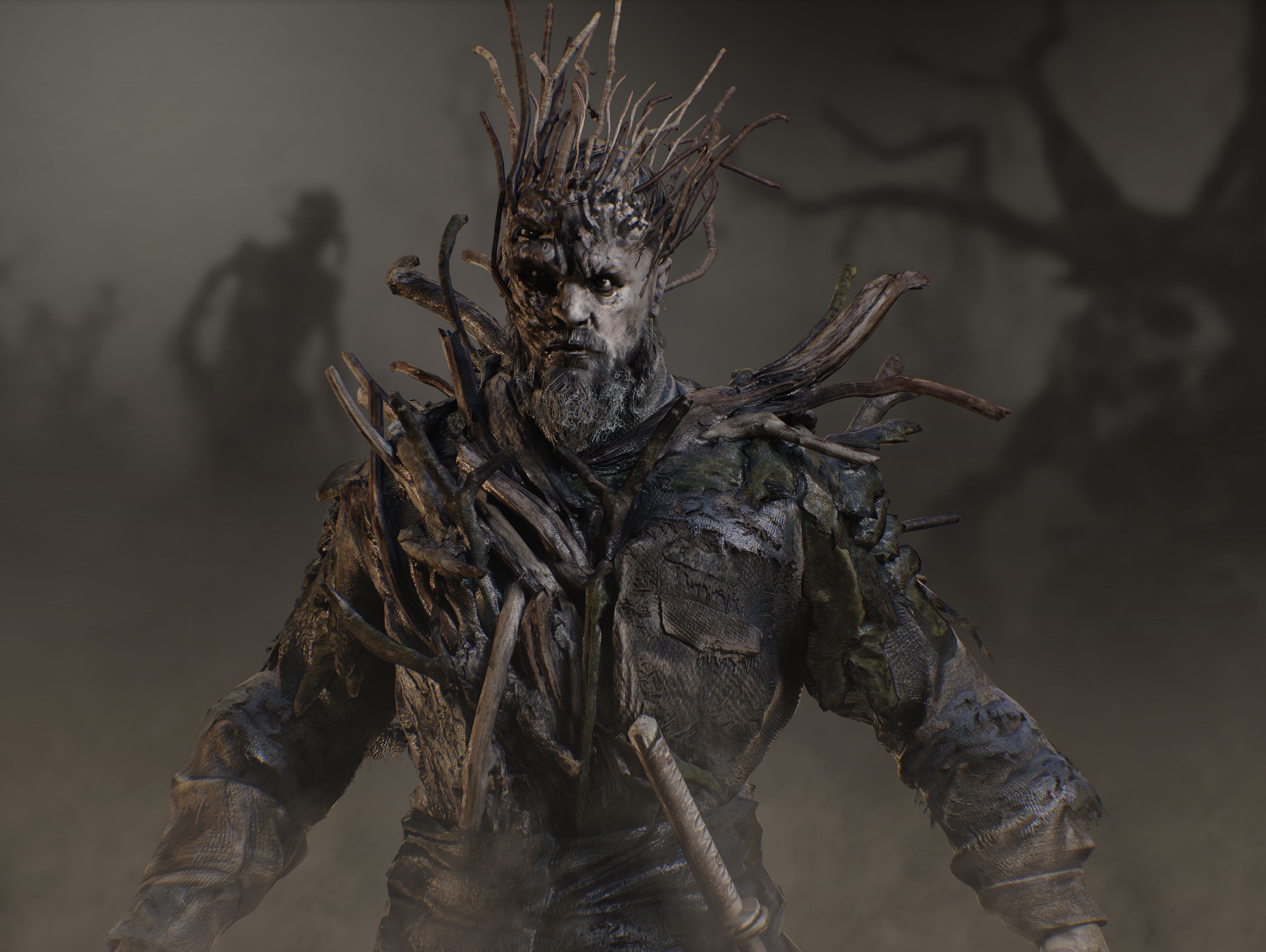 Hollow Man from the Gorge Low-poly 3D model_6