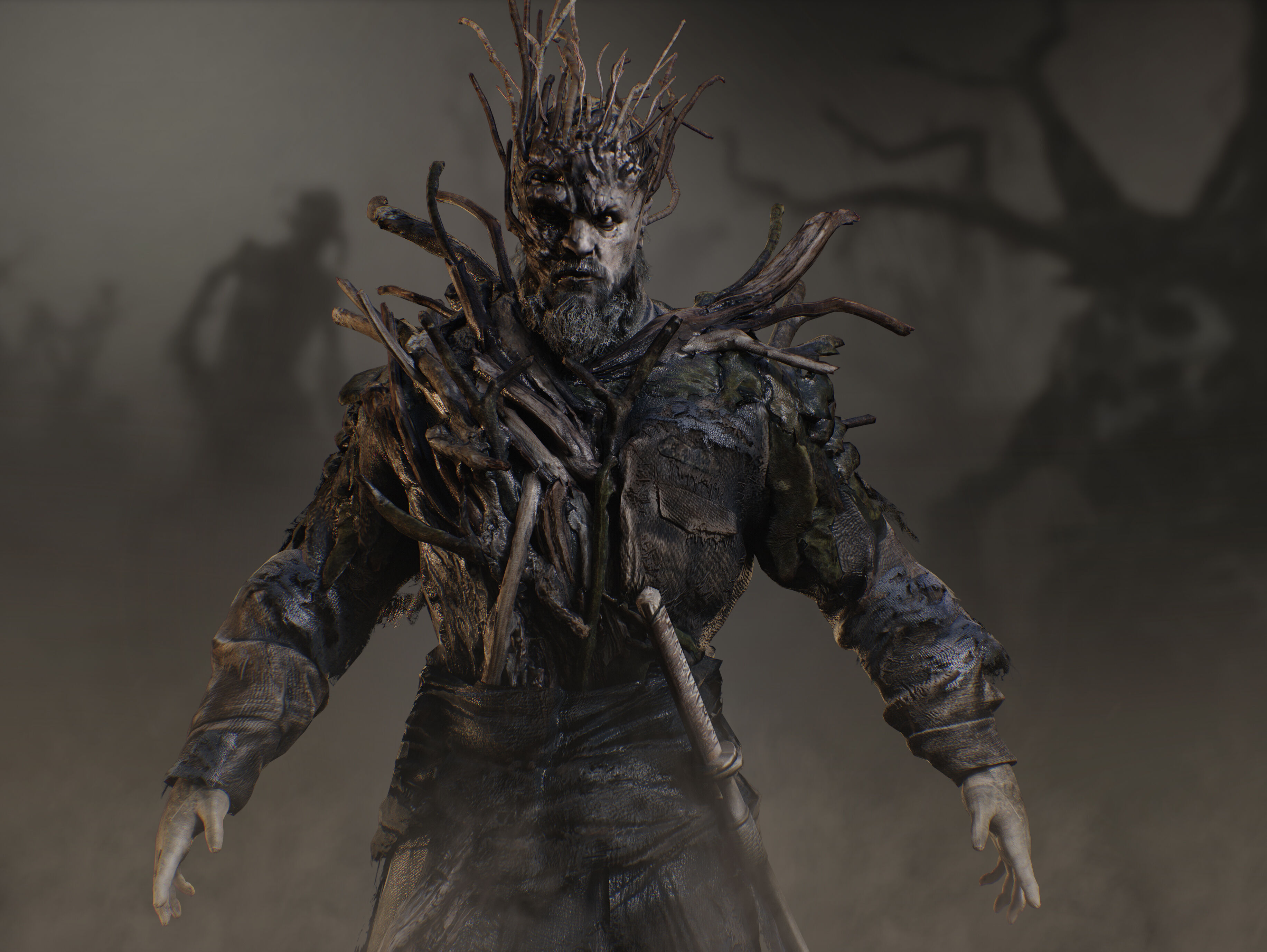 Hollow Man from the Gorge Low-poly 3D model_4