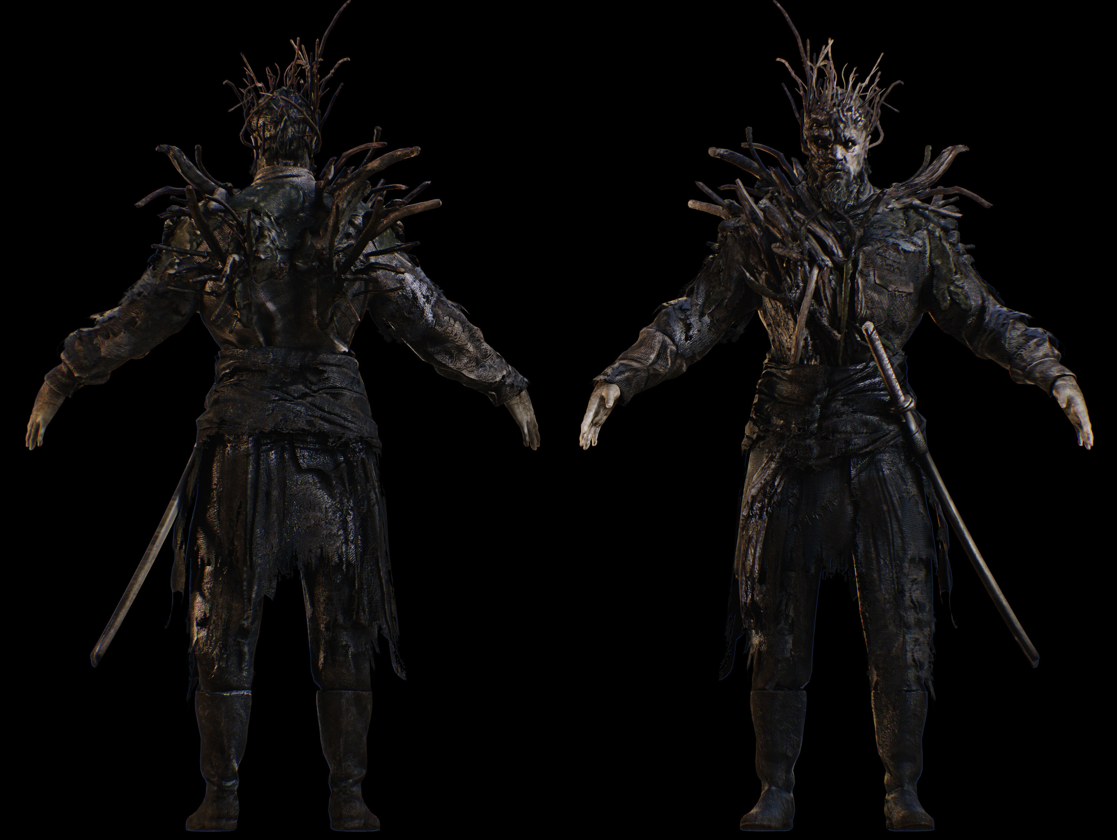 Hollow Man from the Gorge Low-poly 3D model_2