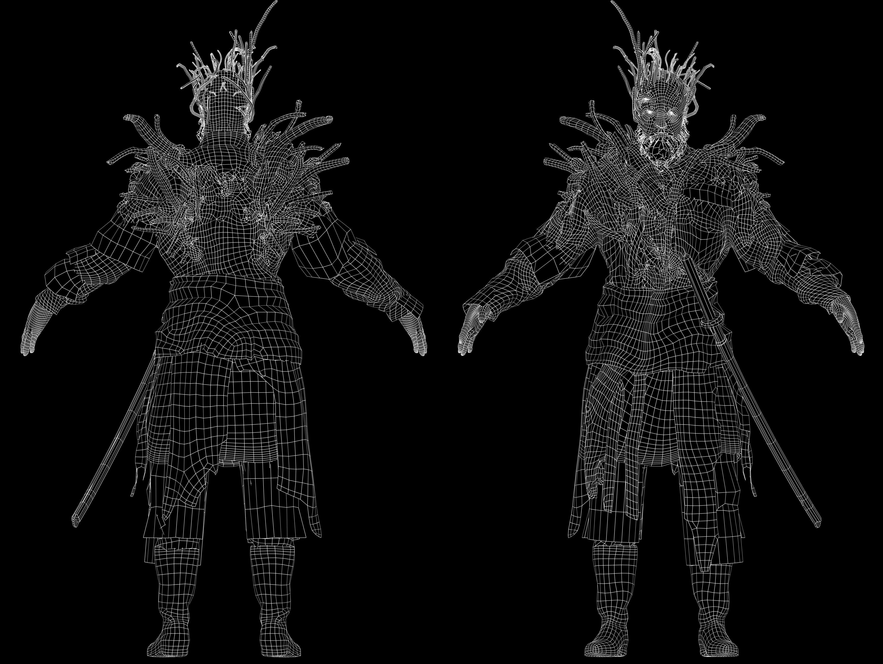Hollow Man from the Gorge Low-poly 3D model_10