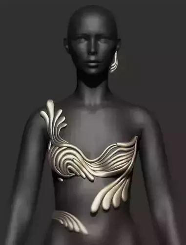  Cup Shirt Living Sea Fashion 3D print model