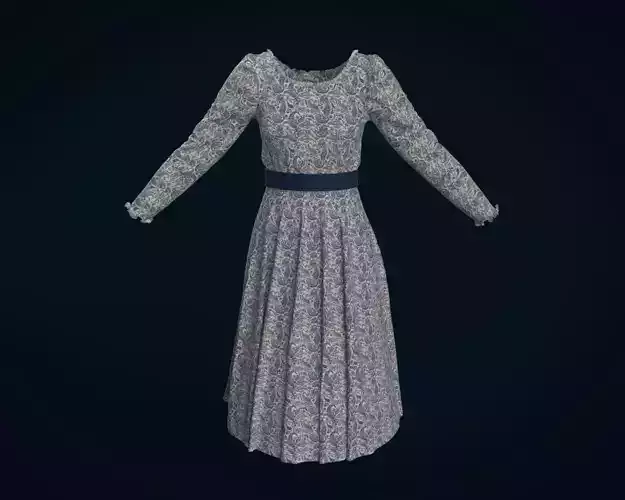 Gores Dress 3D Model  3D model