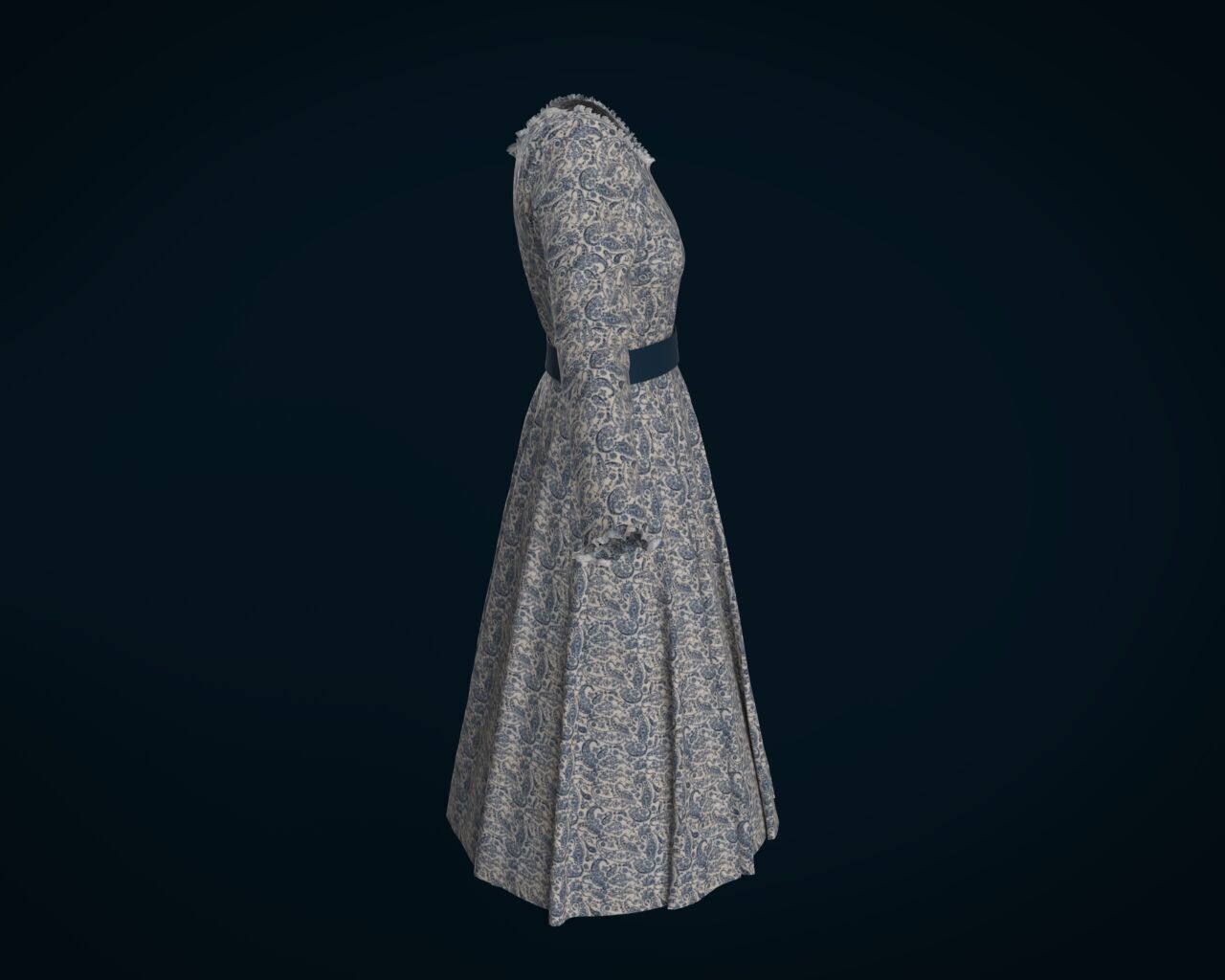 Gores Dress 3D Model  3D model_6