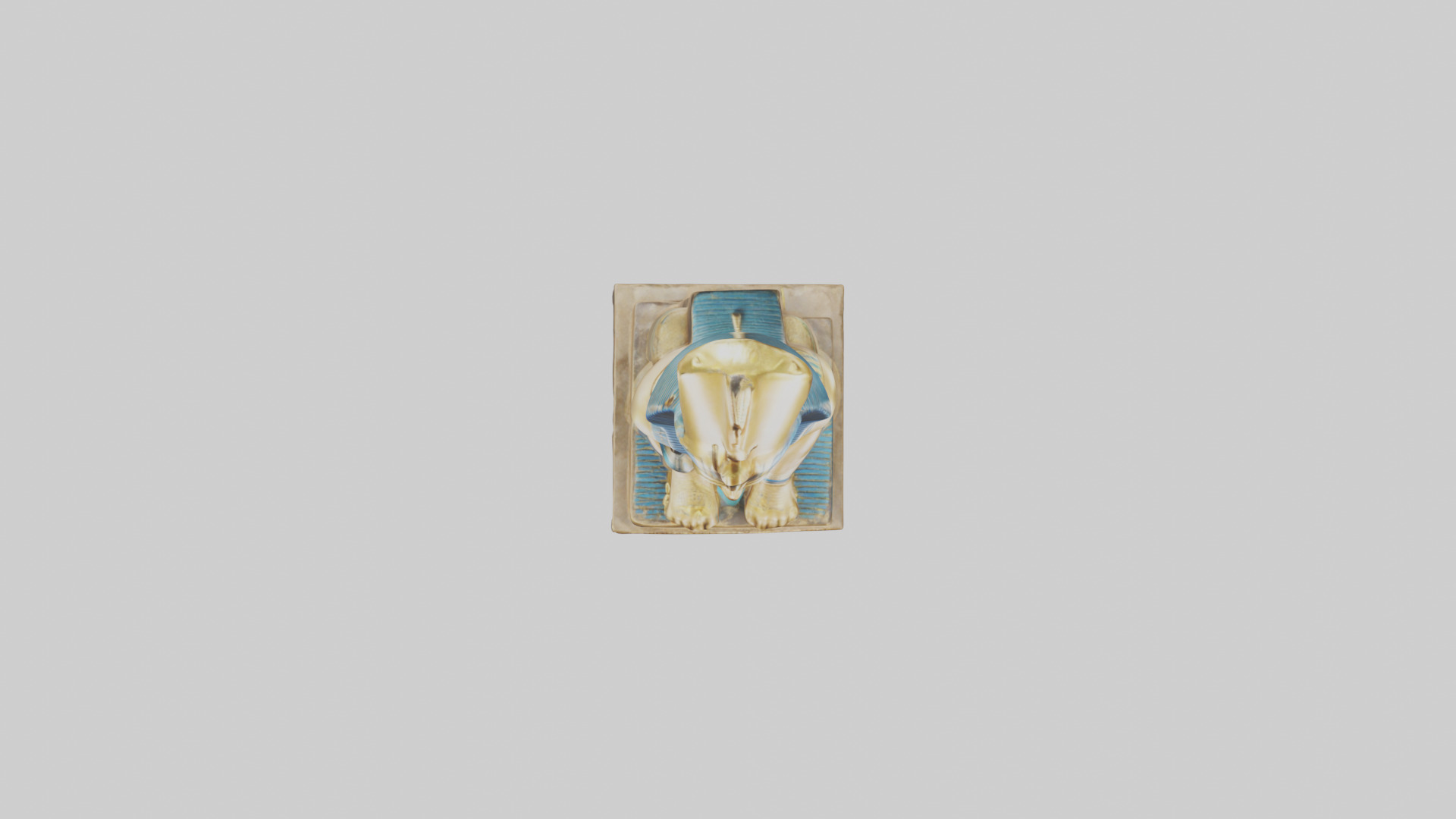 Egyptian Pharaoh statue model 3D model_14