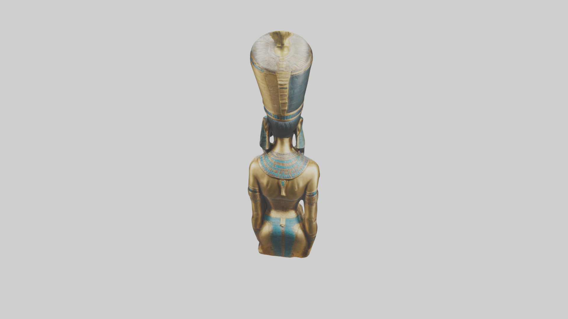 Egyptian Queen statue model 3D model_15