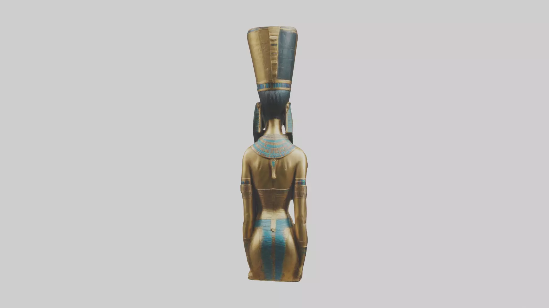 Egyptian Queen statue model 3D model_0