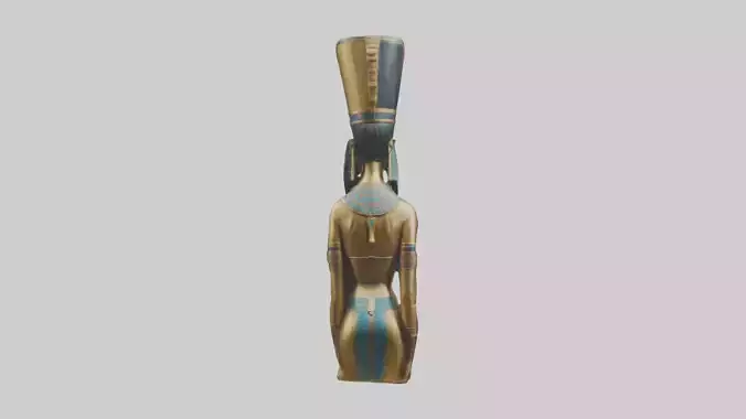 Egyptian Queen statue model