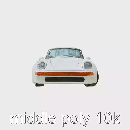 Porsche 959 Turbocharged All-Wheel Drive Model Low-poly 3D model