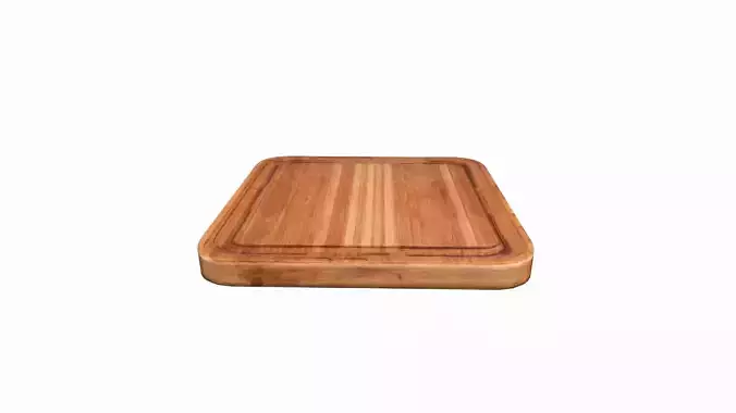 3d Model Handmade Wooden Cutting Board 