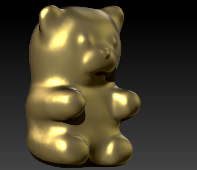 Pendant gummy bear 3D print model_18
