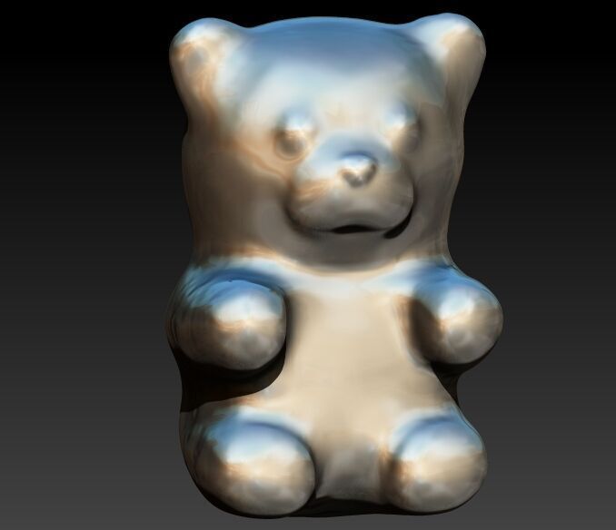 Pendant gummy bear 3D print model_21