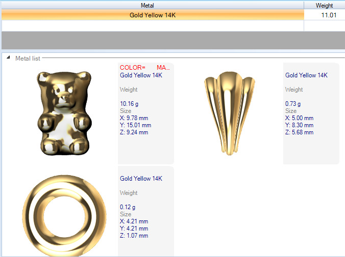 Pendant gummy bear 3D print model_22