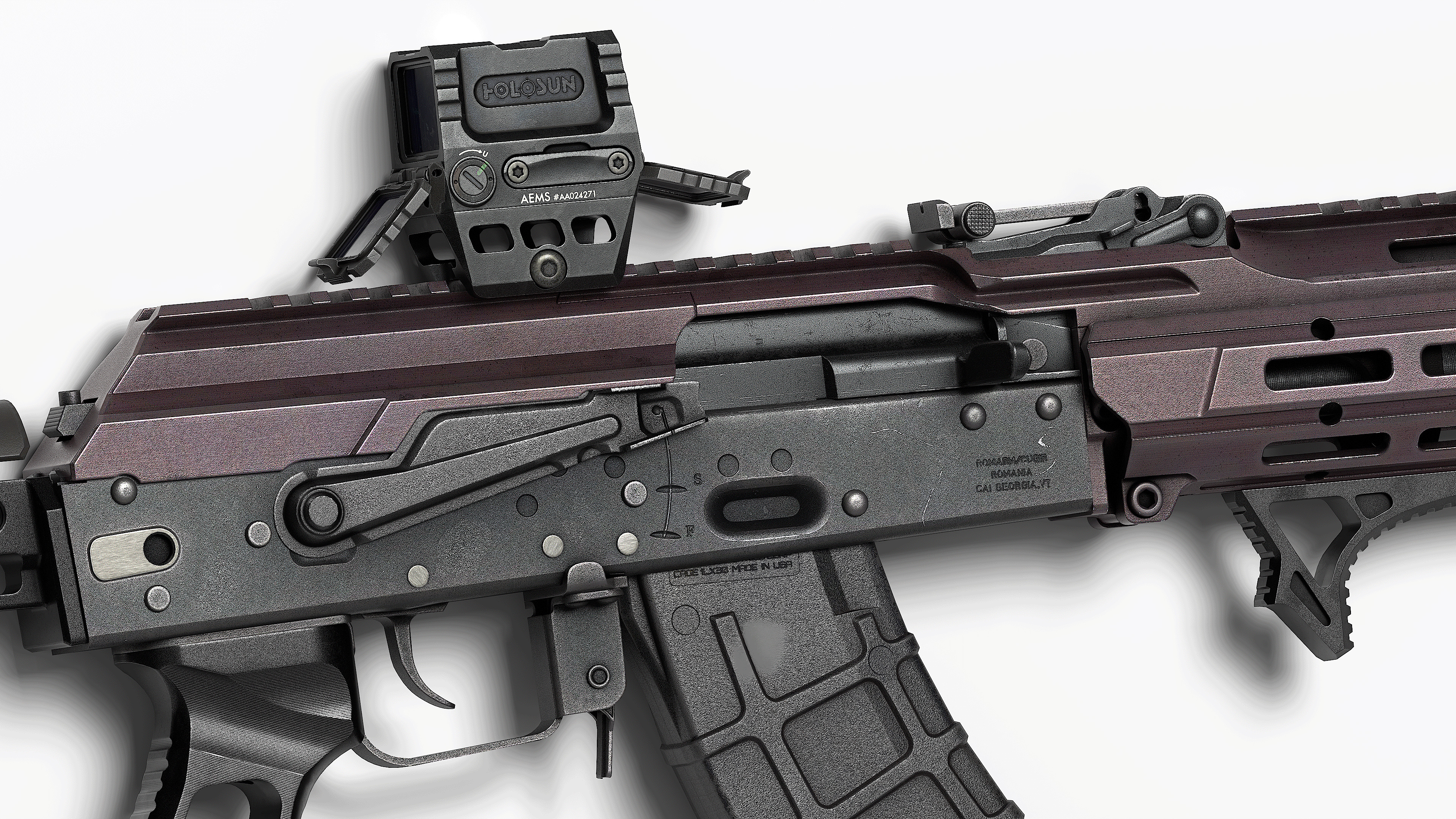 AK 103-104 Low-poly 3D model_15