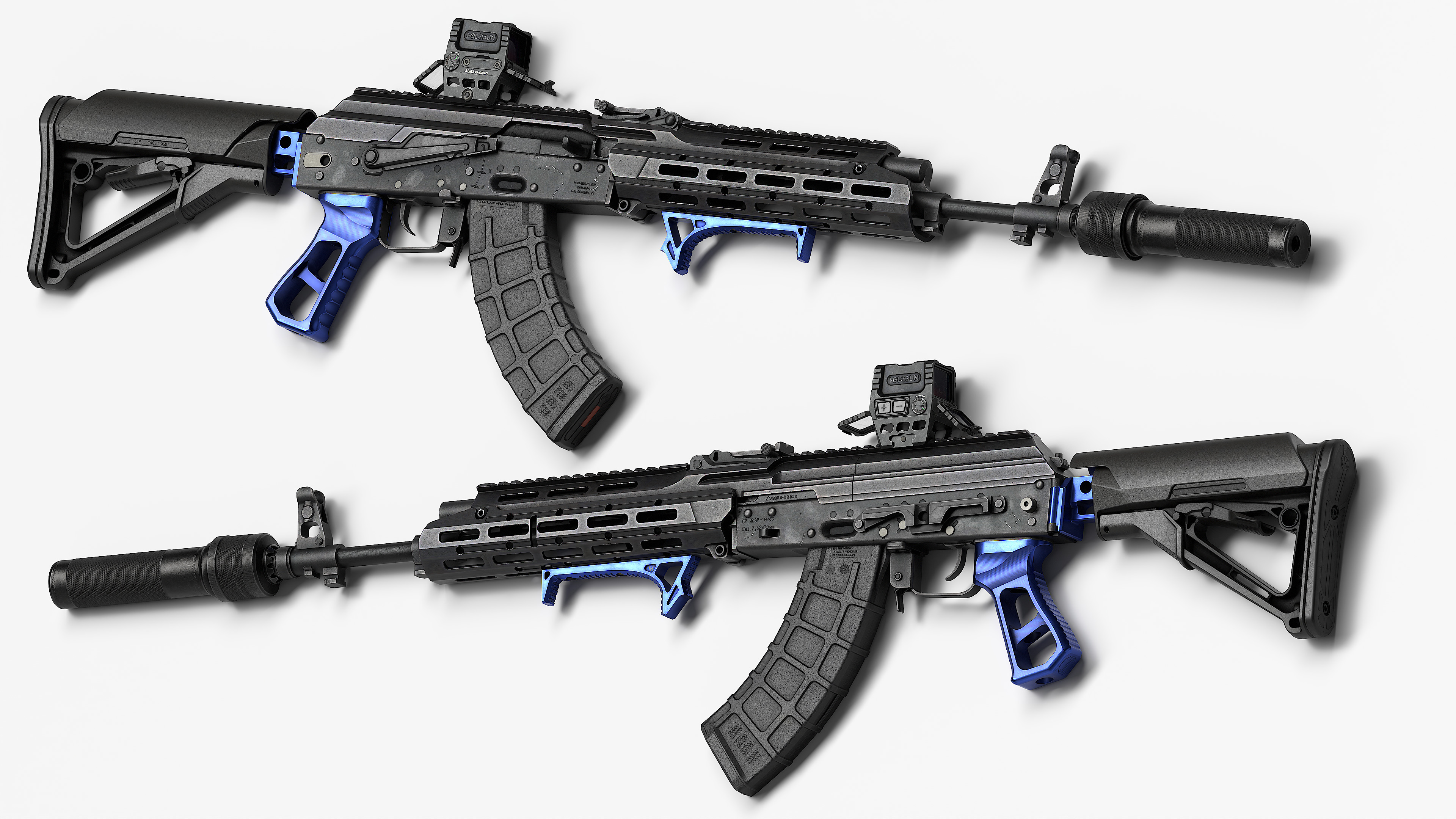 AK 103-104 Low-poly 3D model_5