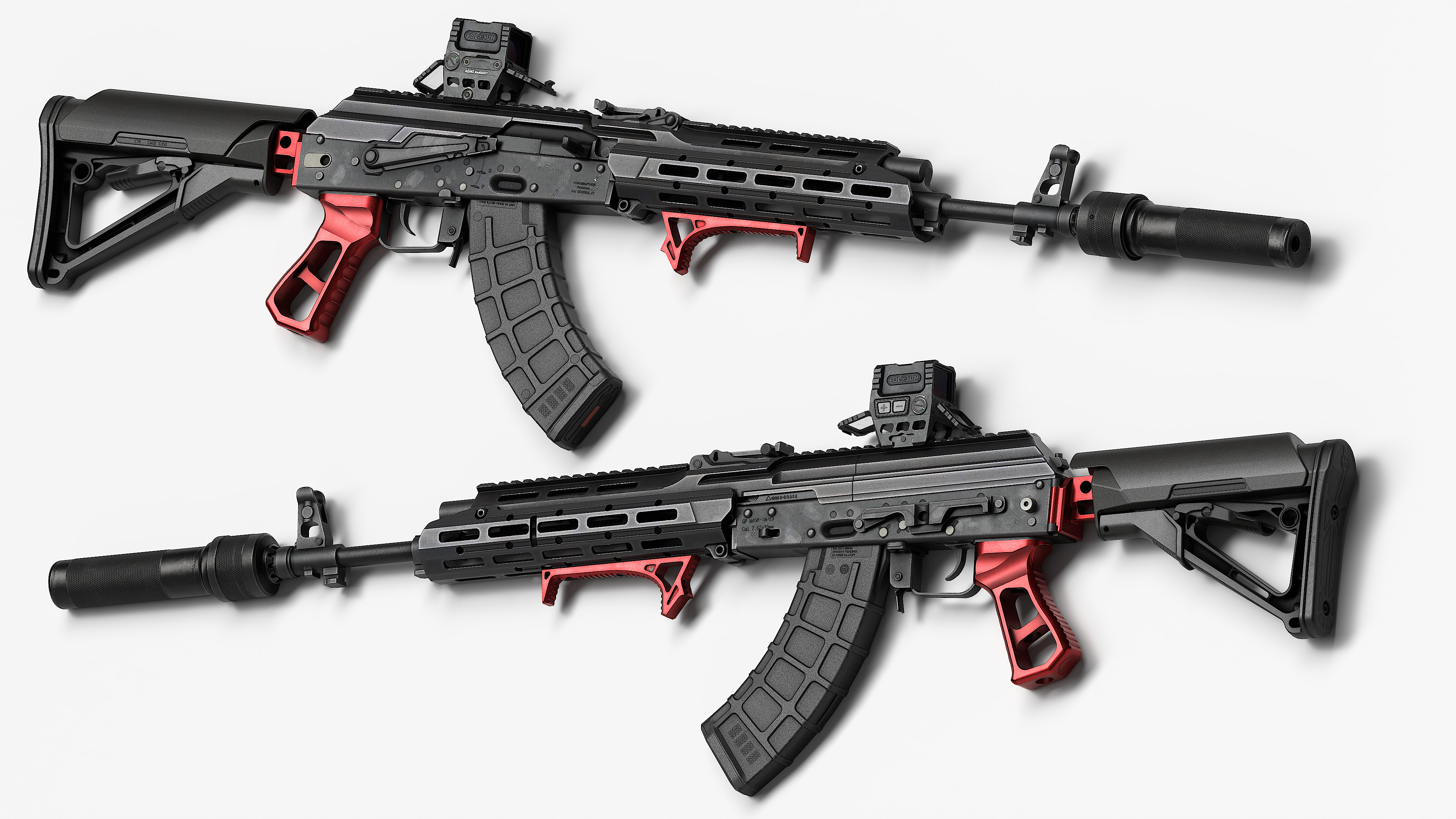 AK 103-104 Low-poly 3D model_4