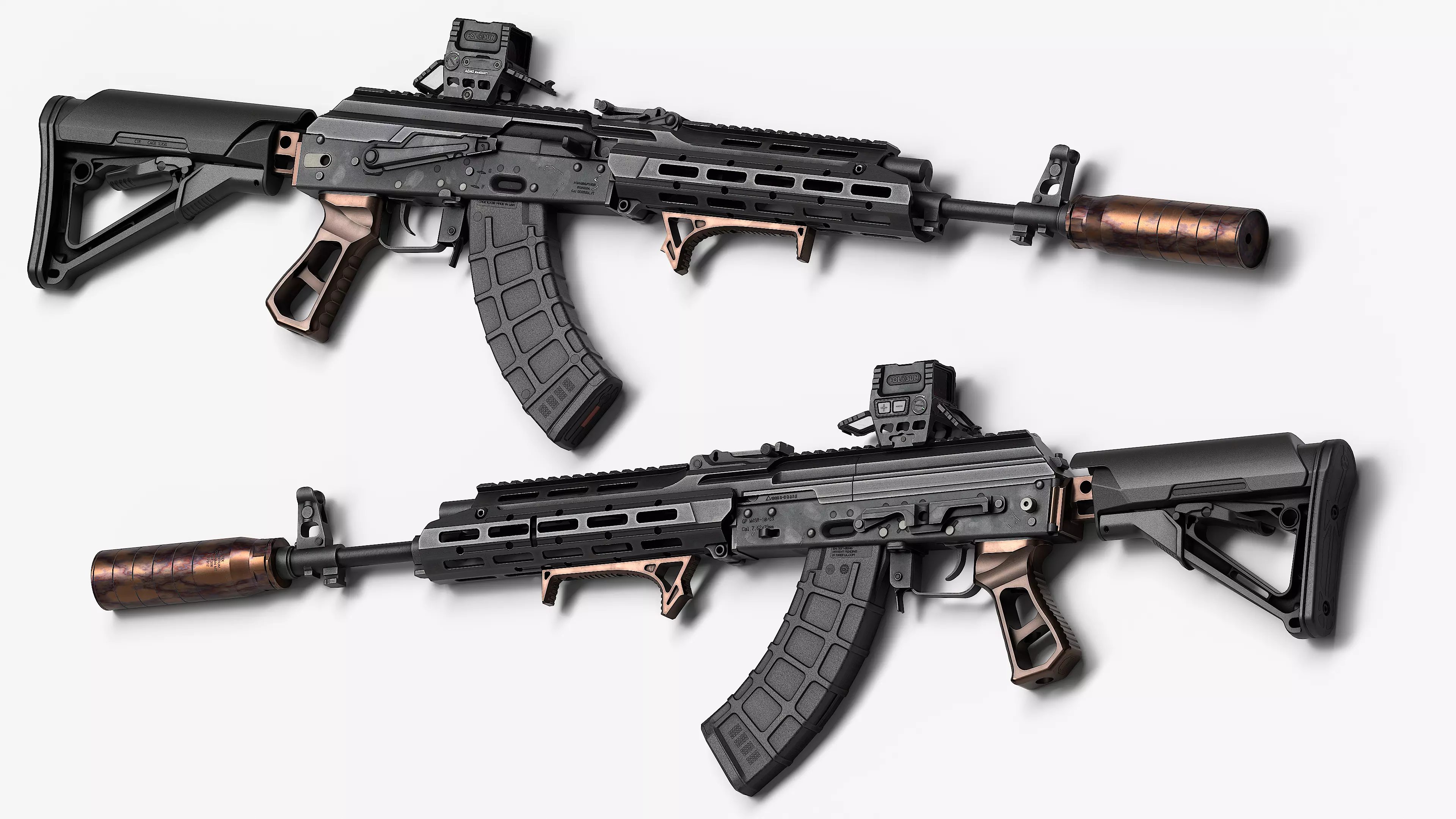 AK 103-104 Low-poly 3D model_0