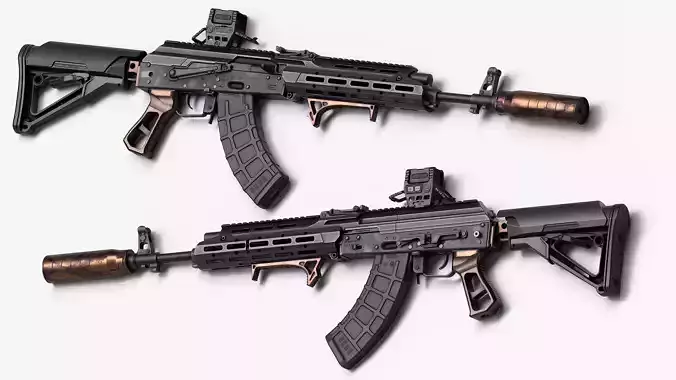 AK 103-104 Low-poly 3D model