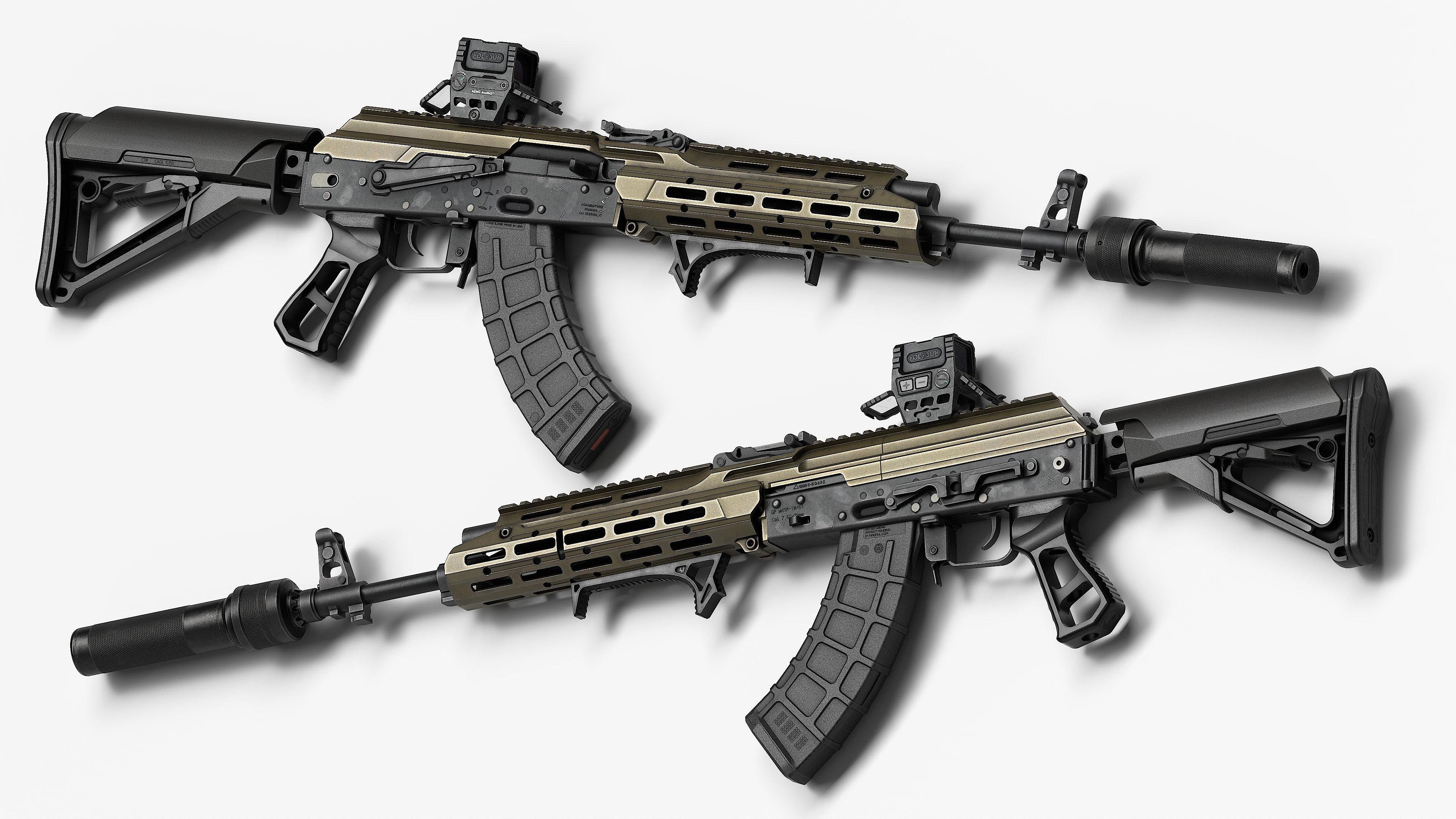 AK 103-104 Low-poly 3D model_3