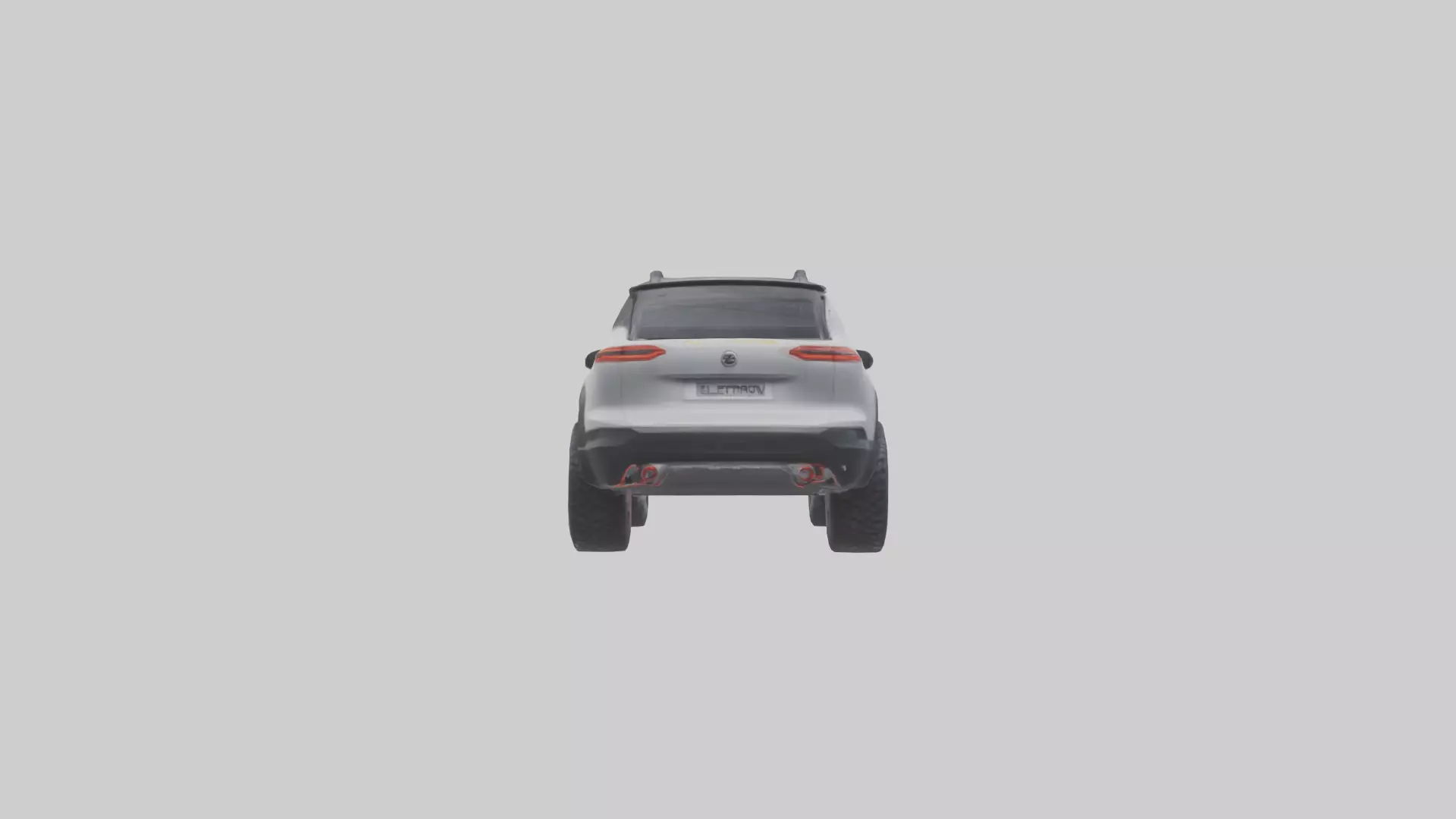 Electric Allterrain SUV model 3D model_0