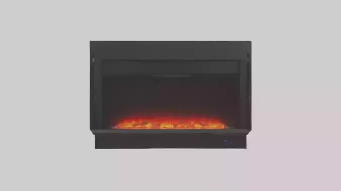 Electric fireplace model 3D model