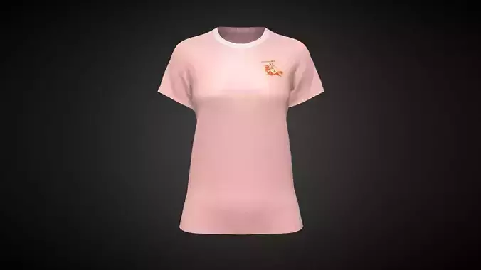 Girls Pink Tops In Low Poly