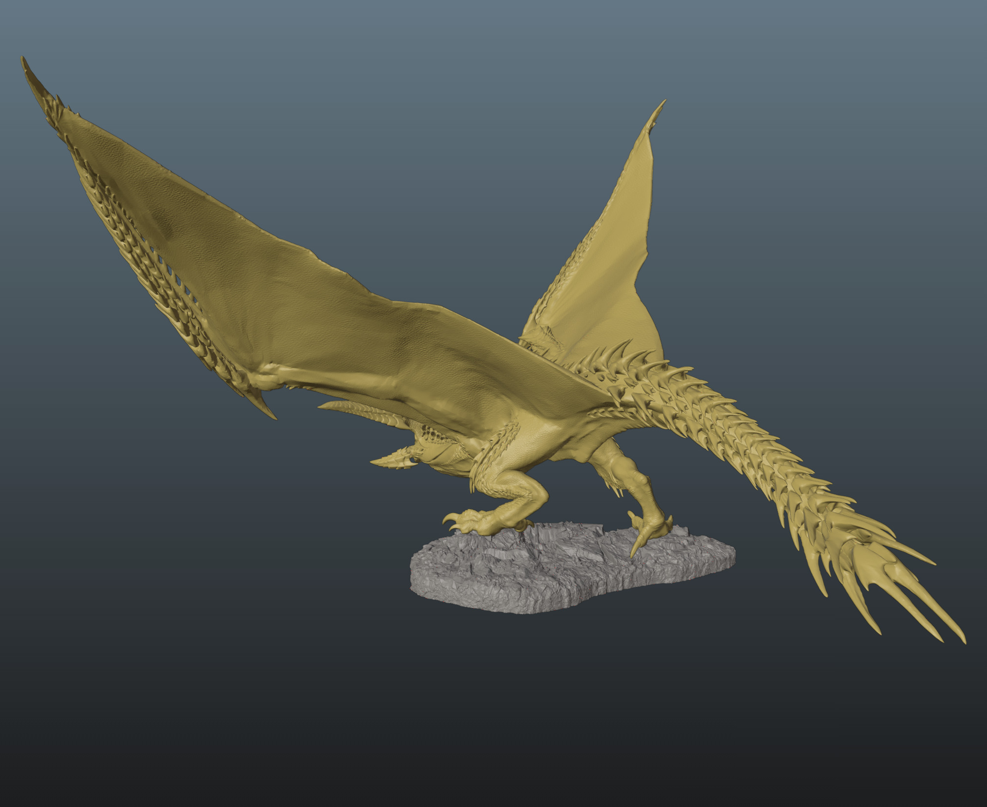 Monster Hunter Wilds Rey Dau V2 3D print model_4