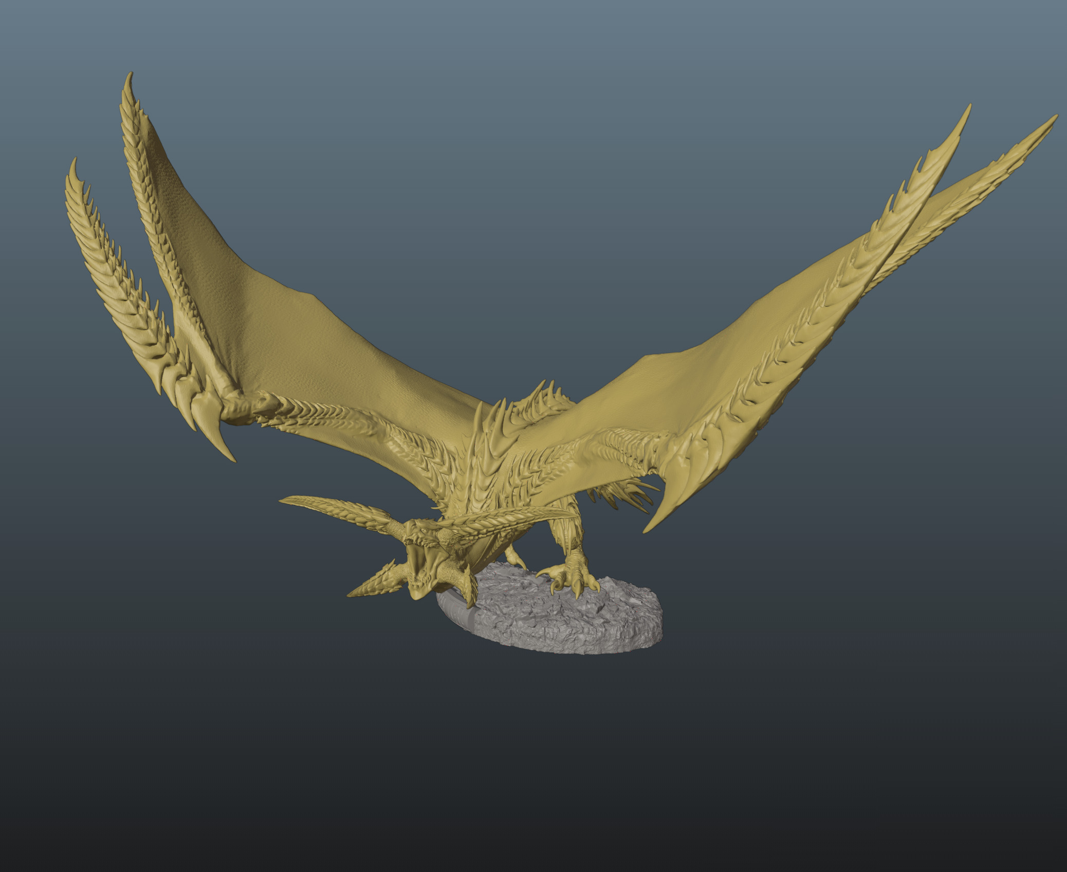 Monster Hunter Wilds Rey Dau V2 3D print model_3