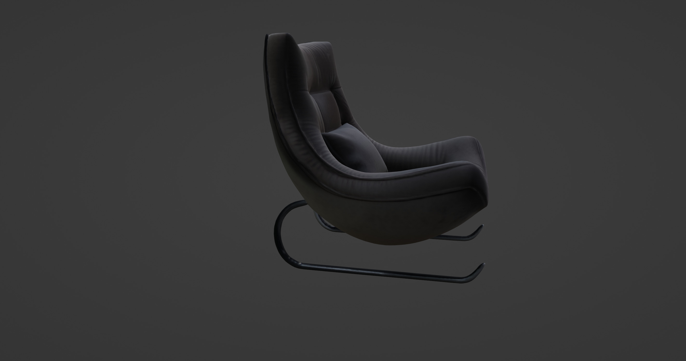 Modern Comfy Designer Chair 3D model_7