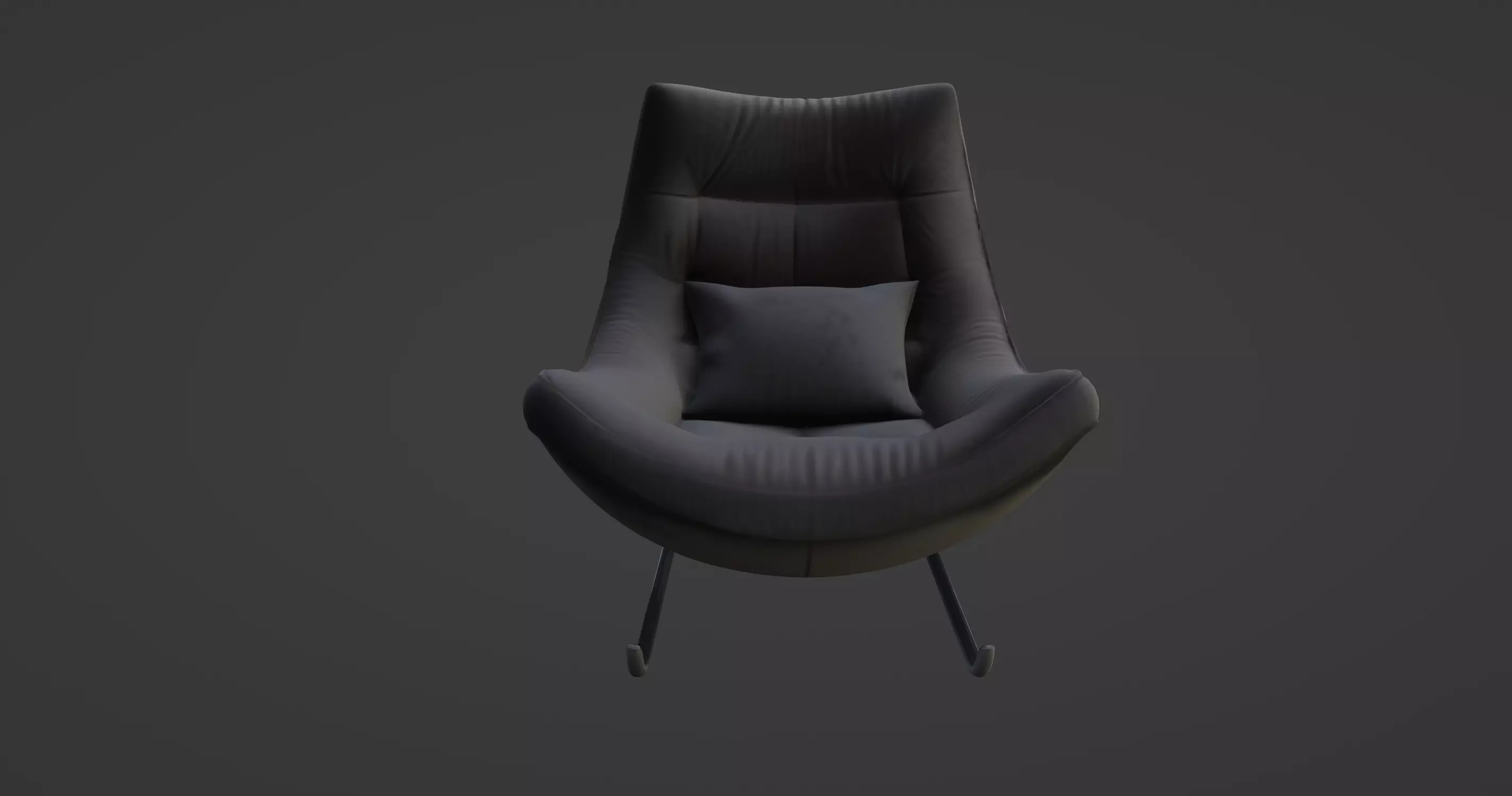 Modern Comfy Designer Chair 3D model_0