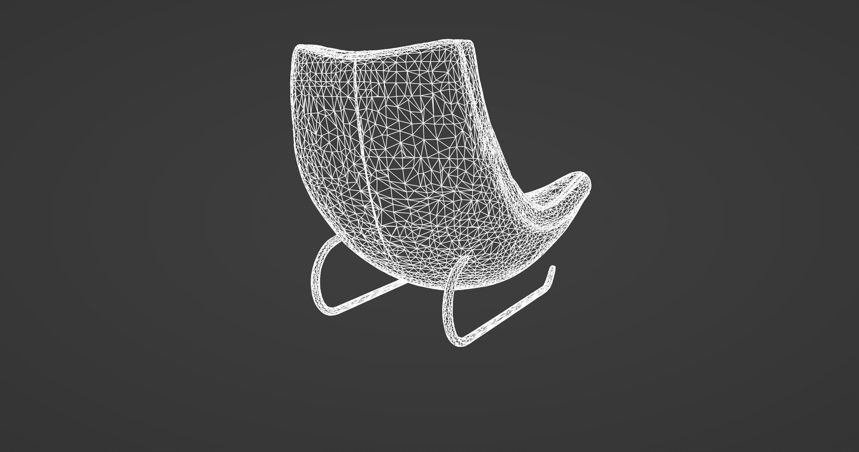 Modern Comfy Designer Chair 3D model_11