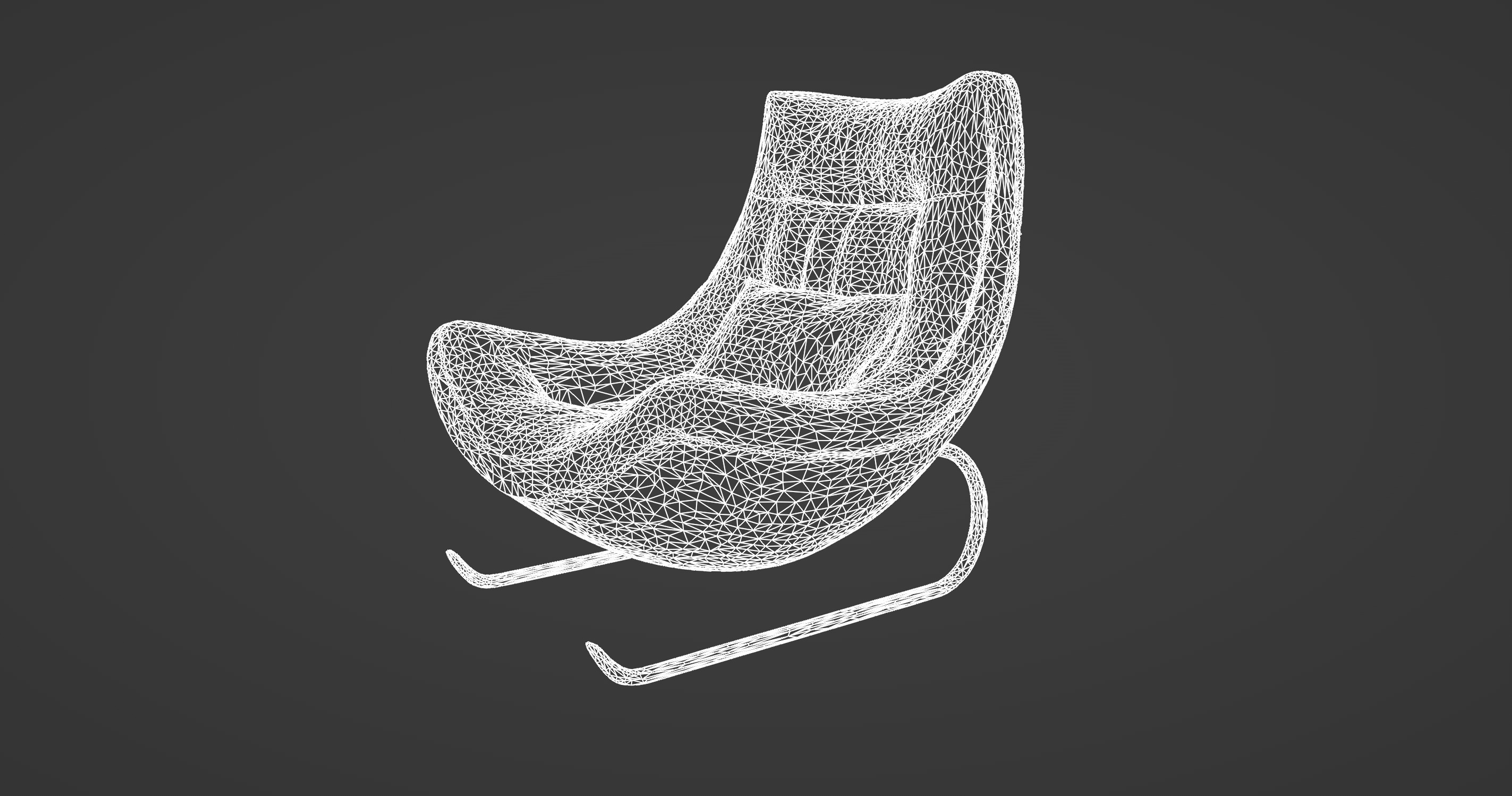Modern Comfy Designer Chair 3D model_9
